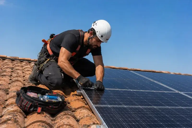 Maintenance et monitoring de panneaux solaires à Saint-Vincent-d'Olargues