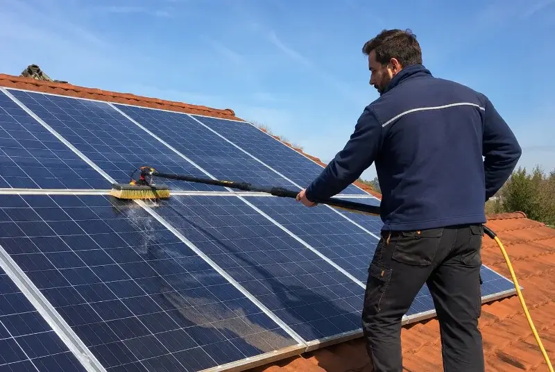 Nettoyage et entretien de panneaux solaires à Saint-Vincent-d'Olargues